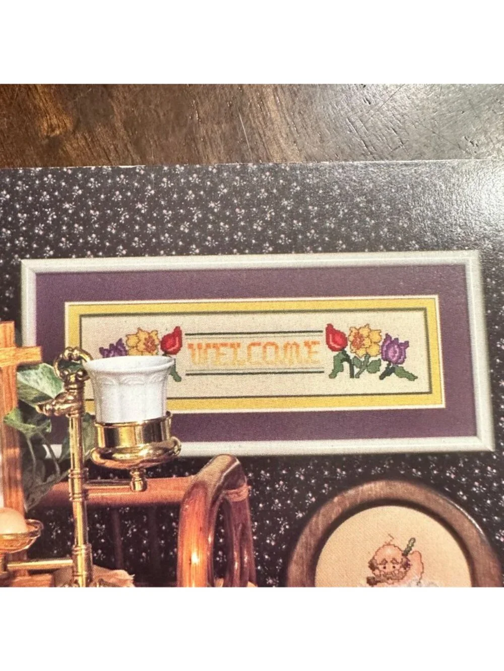 Comfort Station Cross-Stitch Pattern Book 33 Story Leaf Designs 1980s